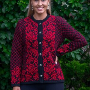 Villane kootud kampsun KRYSANTEM