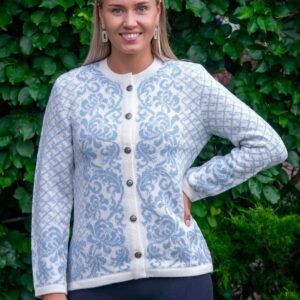 Villane kootud kampsun KRYSANTEM