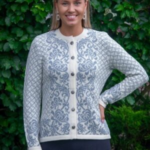 Villane kootud kampsun KRYSANTEM