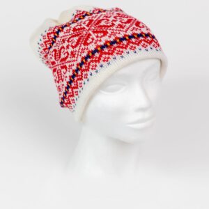 Valent villane kootud müts Northland valge, punane