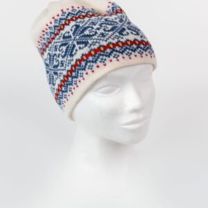 Valent villane kootud müts Northland valge, sinine