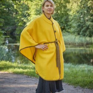 Naiste villane poncho ANGELA kollane