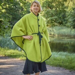 Naiste villane poncho ANGELA kiivi